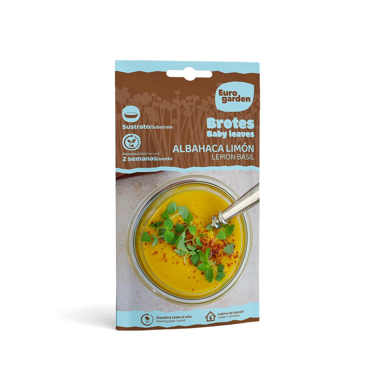 Sementes de rebentos de manjericão e limão Eurogarden