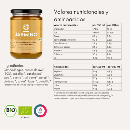 Caldo de Ossos de Frango Biológico Jarmino 350ml