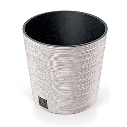 Macetero Color Blanco Roto, Con Depósito, Colección Furu, De 25 X 25 X 22,4 Cm, Capacidad De 7,5 L.