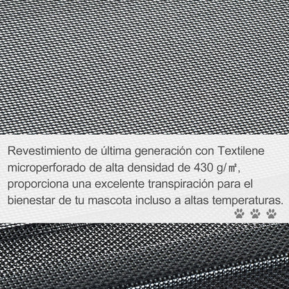 Pawhut Cama Elevada Para Mascota Cama Perro Para Dormir Viajar Exterior_5