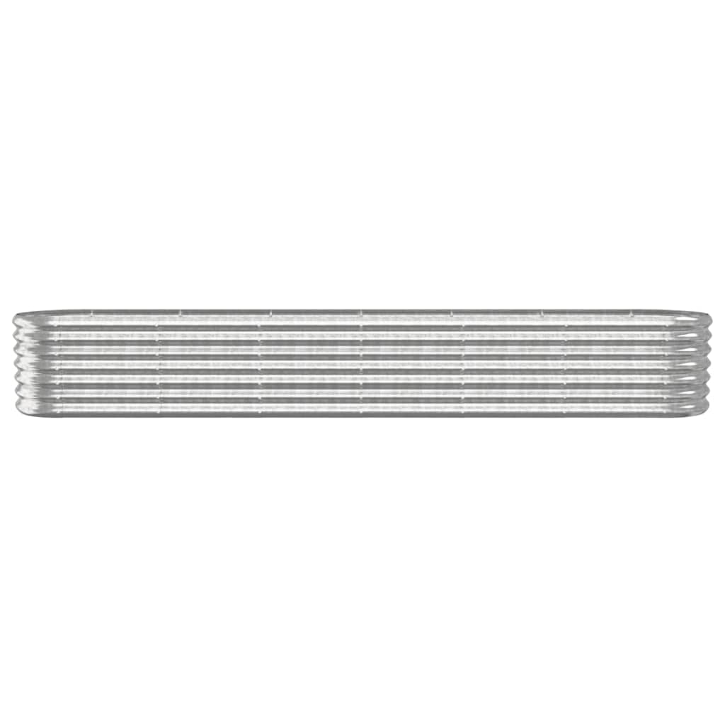 Jardinera Arriate Acero Galvanizado Plata 260x40x36 Cm_2