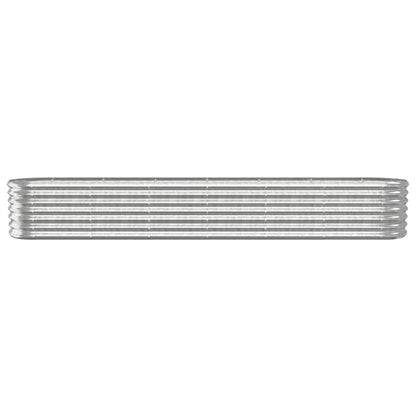 Jardinera Arriate Acero Galvanizado Plata 260x40x36 Cm_2