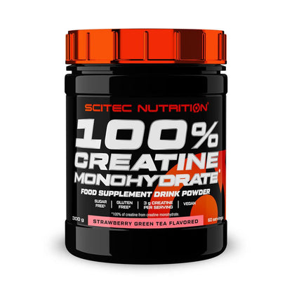 100% Creatina Monohidrato - 300g - Fresa Y Té Verde - Creatina Monohidrato - Scitec Nutrition_0