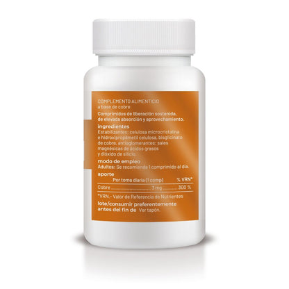 Cobre de libertação sustentada, Soria Natural, 60 comprimidos