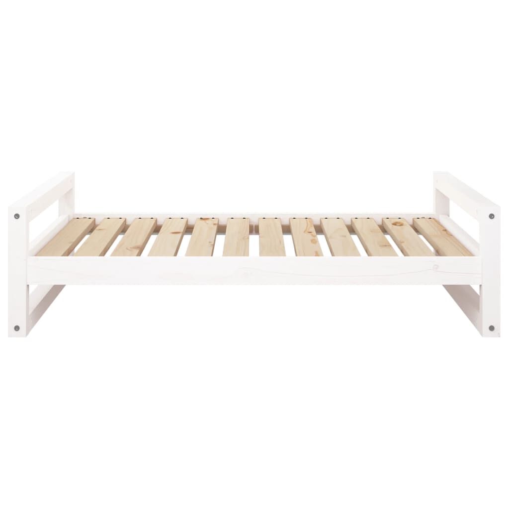 Vidaxl Cama Para Perros Madera Maciza De Pino Blanco 105,5x75,5x28 Cm_4