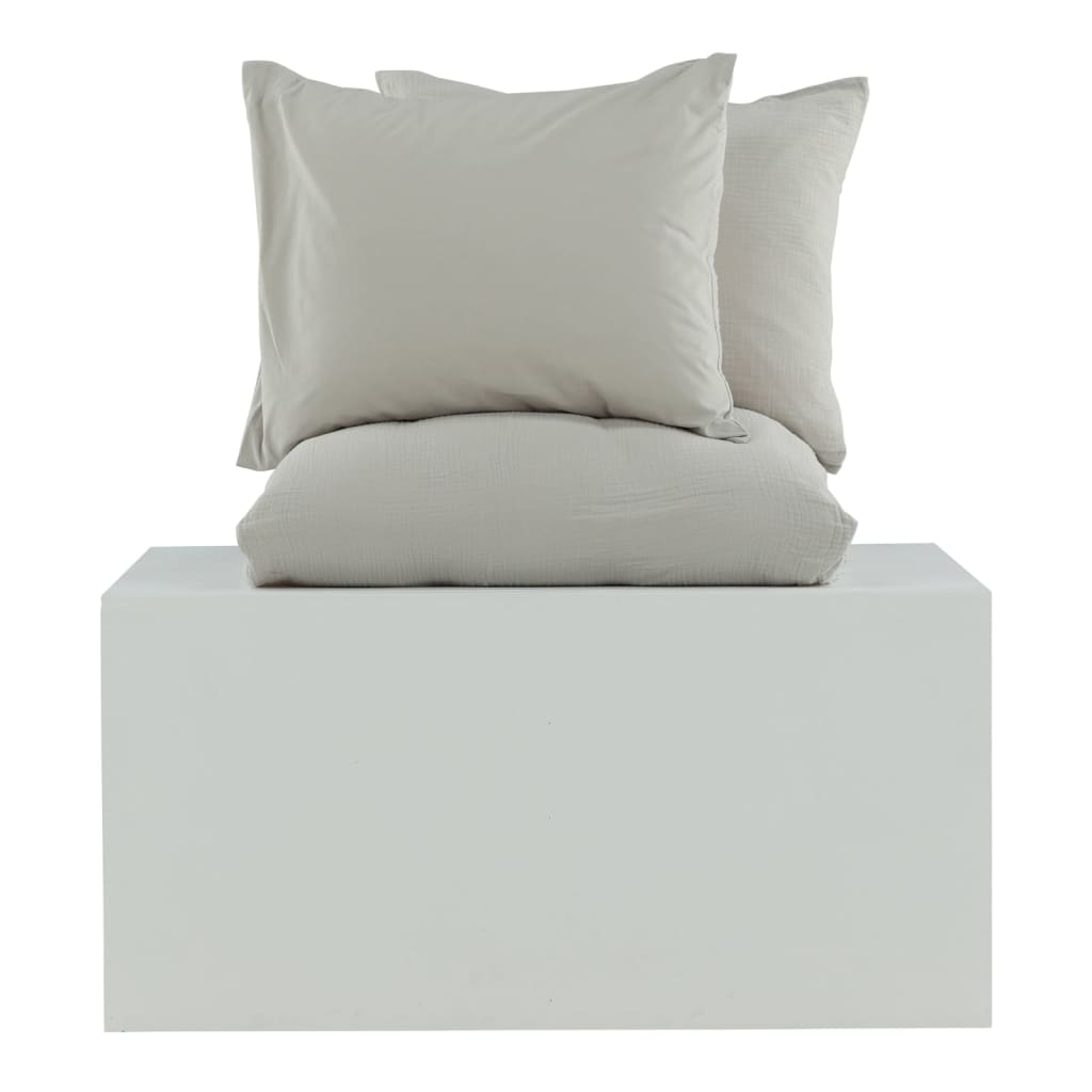 Venture Home Juego De Ropa De Cama Mila Algodón Gris Claro 220x240 Cm / Vetonek_1