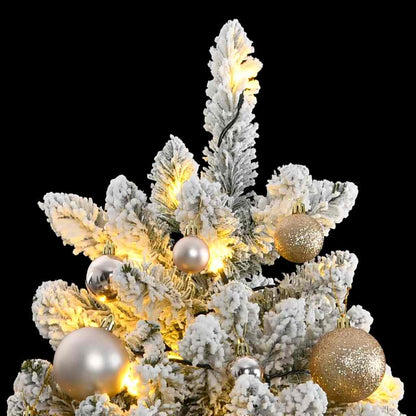 Vidaxl Árbol De Navidad Artificial Con Bisagras 300 Led Y Bolas 270 Cm_1