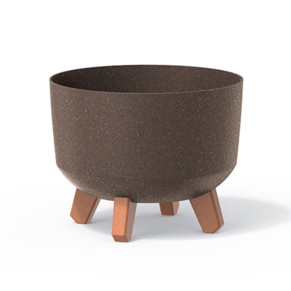 Macetero Color Café,sin Depósito , Colección Gracia De 23,5 X 23,5 X 18,7 Cm, Capacidad De 5,1 L.