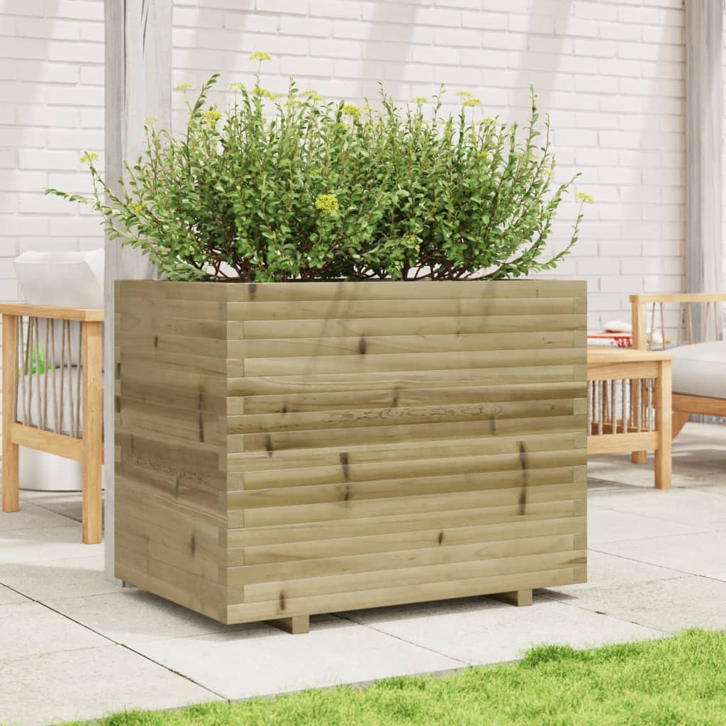 Jardinera Madera De Pino Impregnada 90x60x72,5 Cm_2