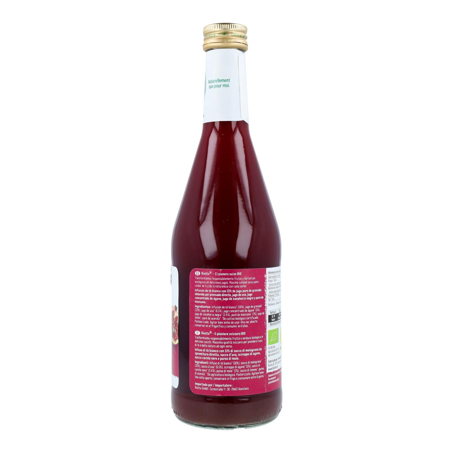 Bebida de sumo de romã Biotta 500 ml