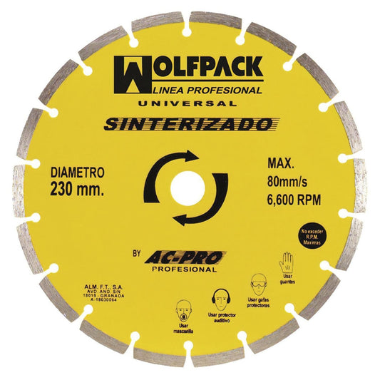 Disco Diamante 230 Mm. General Obra Segmentado Sinterizado