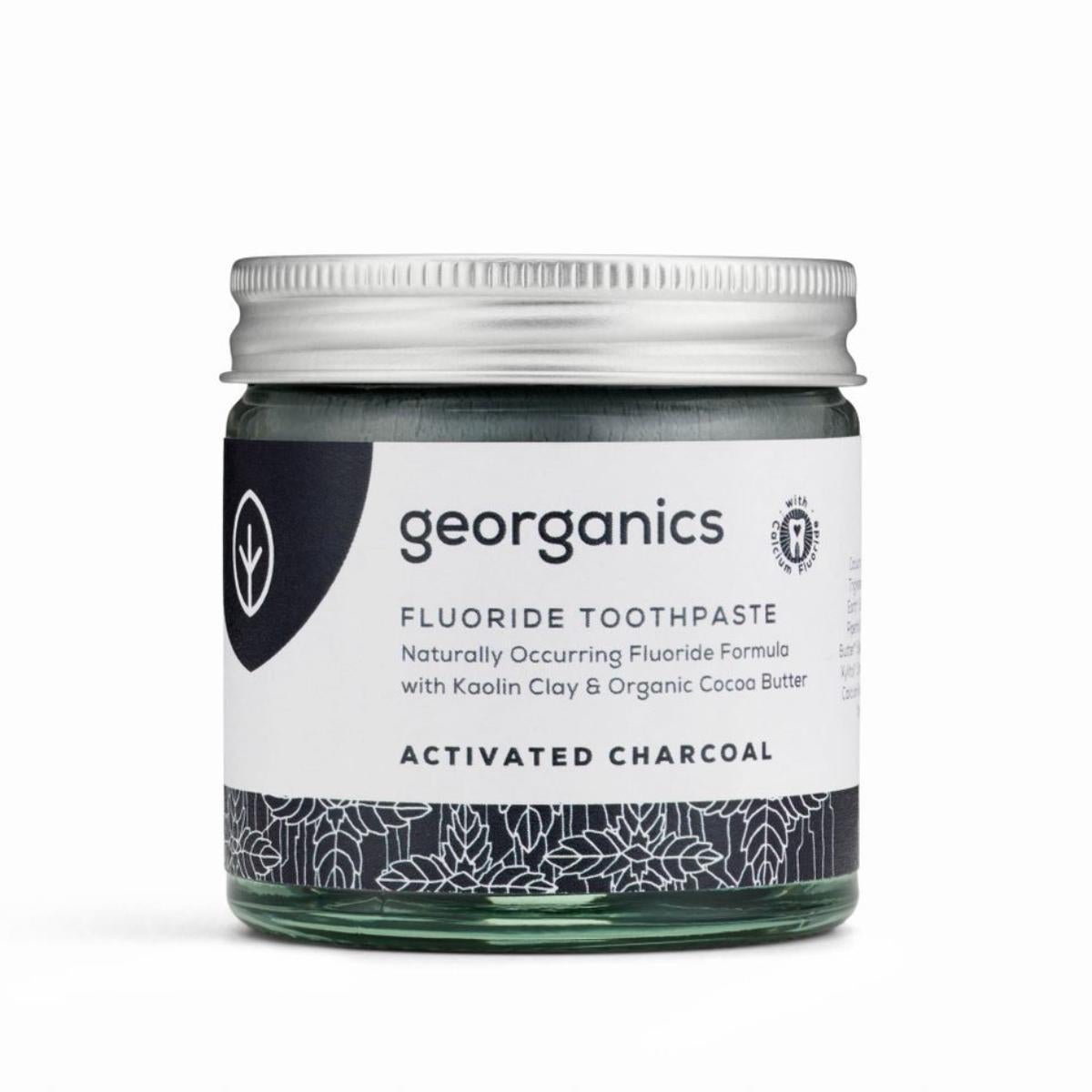 Pasta de dentes com flúor e carvão Georganics 60ml