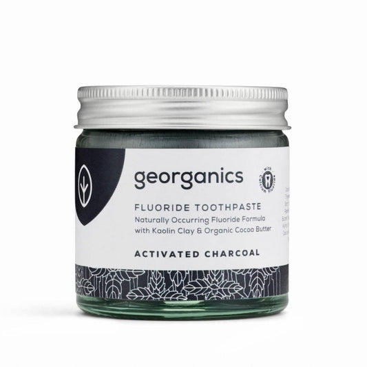 Pasta de dentes com flúor e carvão Georganics 60ml