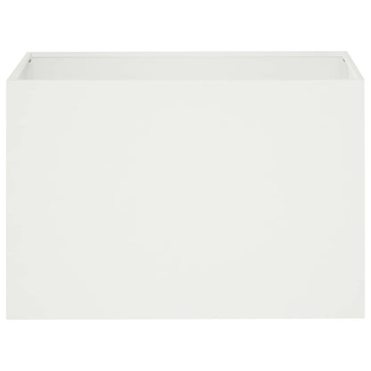 Macetero De Jardín 2 Uds. Blanco 50 X 40 X 40 Cm_3