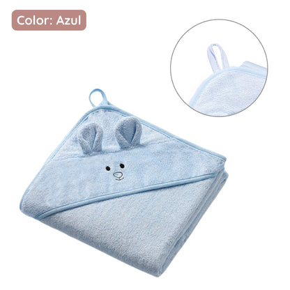 Capa De Baño Bamboo Xl Para Bebés Conejito Azul_1