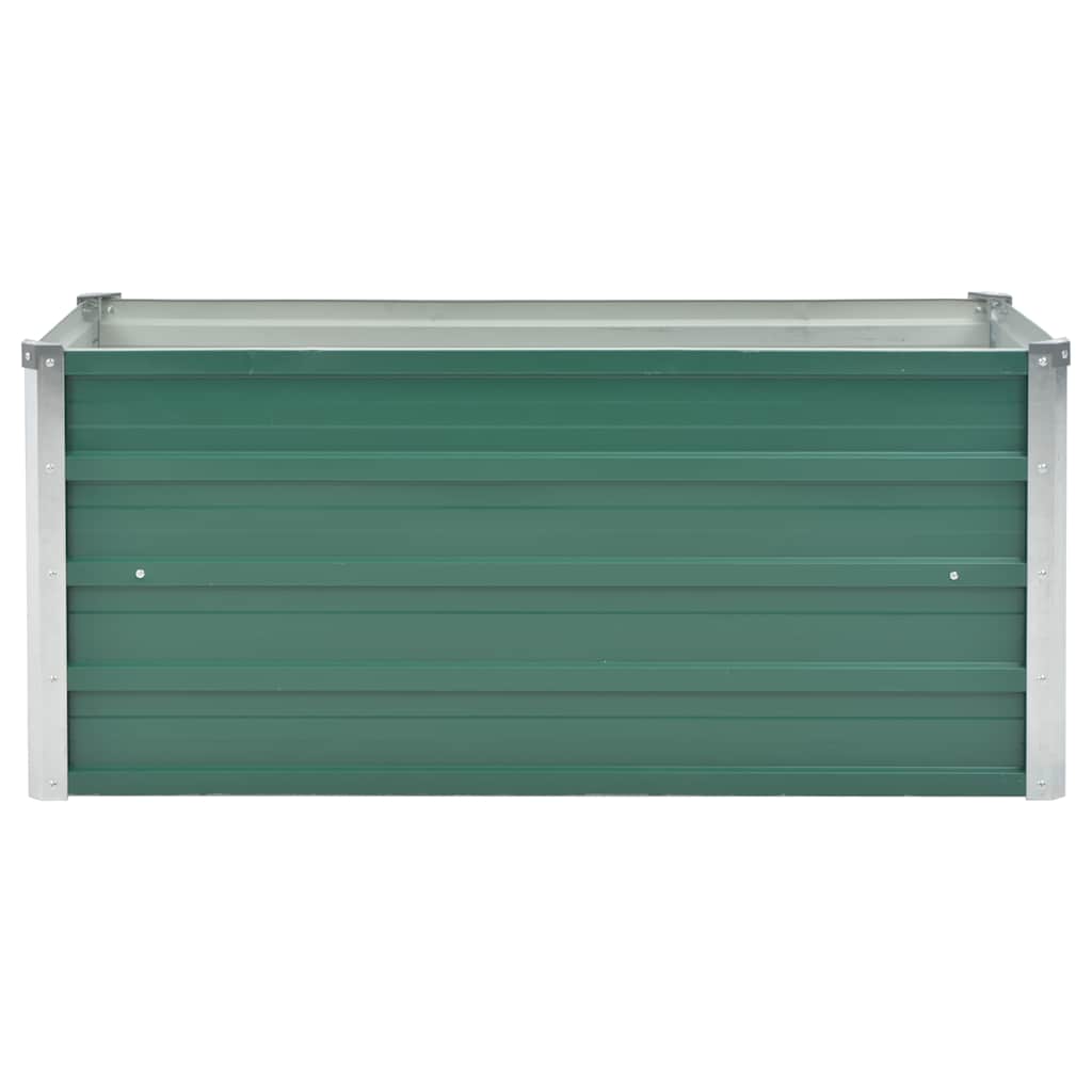 Arriate De Jardín De Acero Galvanizado Verde 100x40x45 Cm_3