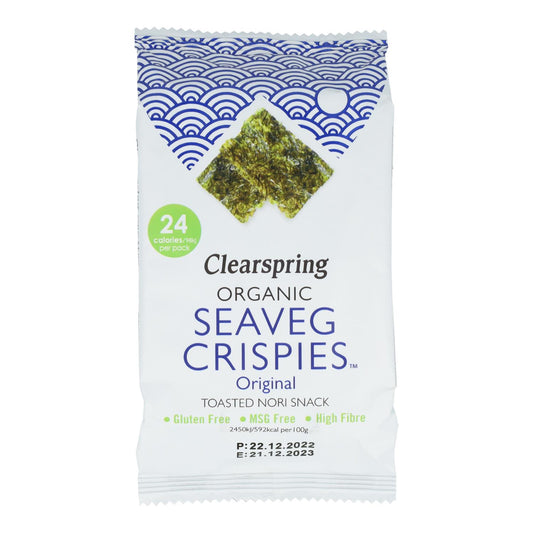Snack de Alga Nori Biológica Torrada Clearspring 4g