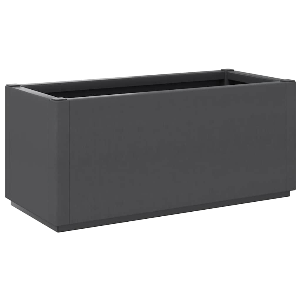 Caja De Flores De Jardín Gris Oscuro_4