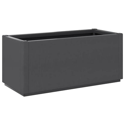 Caja De Flores De Jardín Gris Oscuro_4