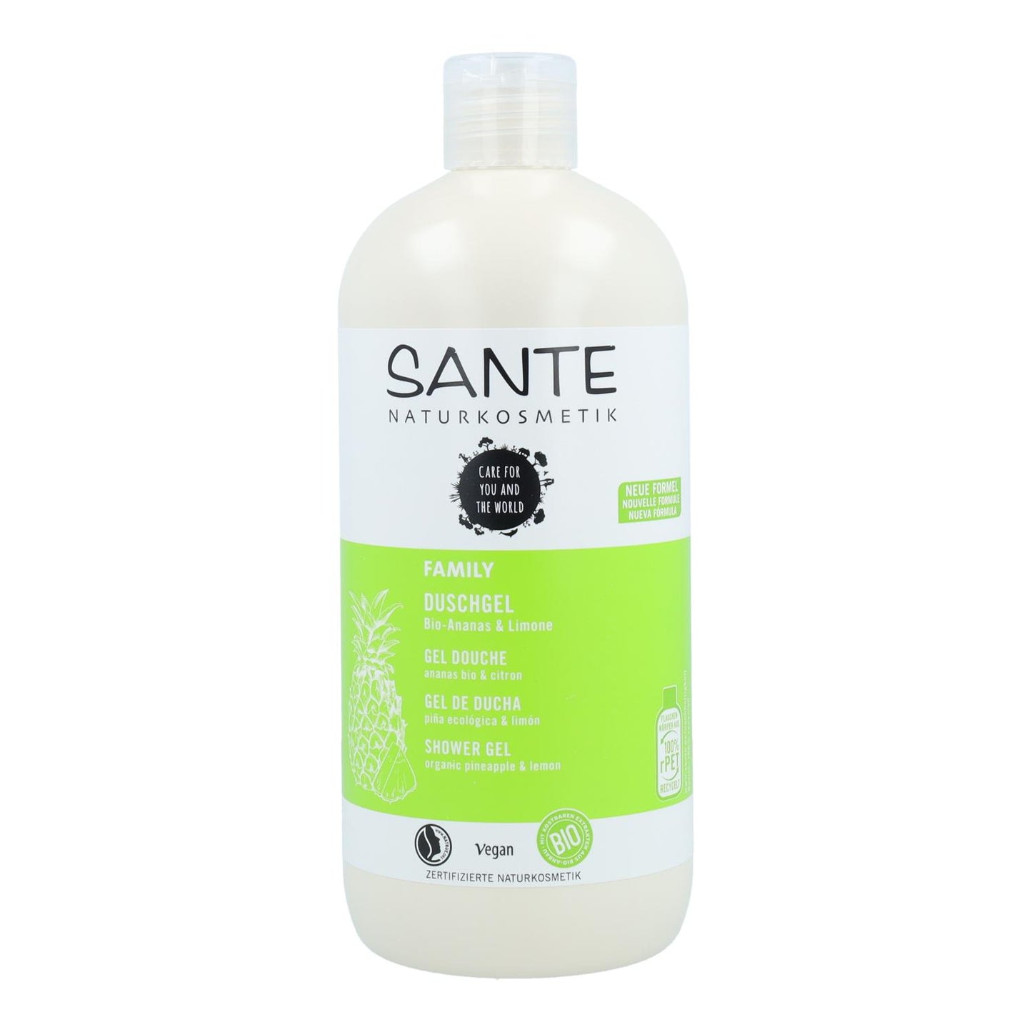 Gel de banho biológico de limão e ananás Sante 500 ml