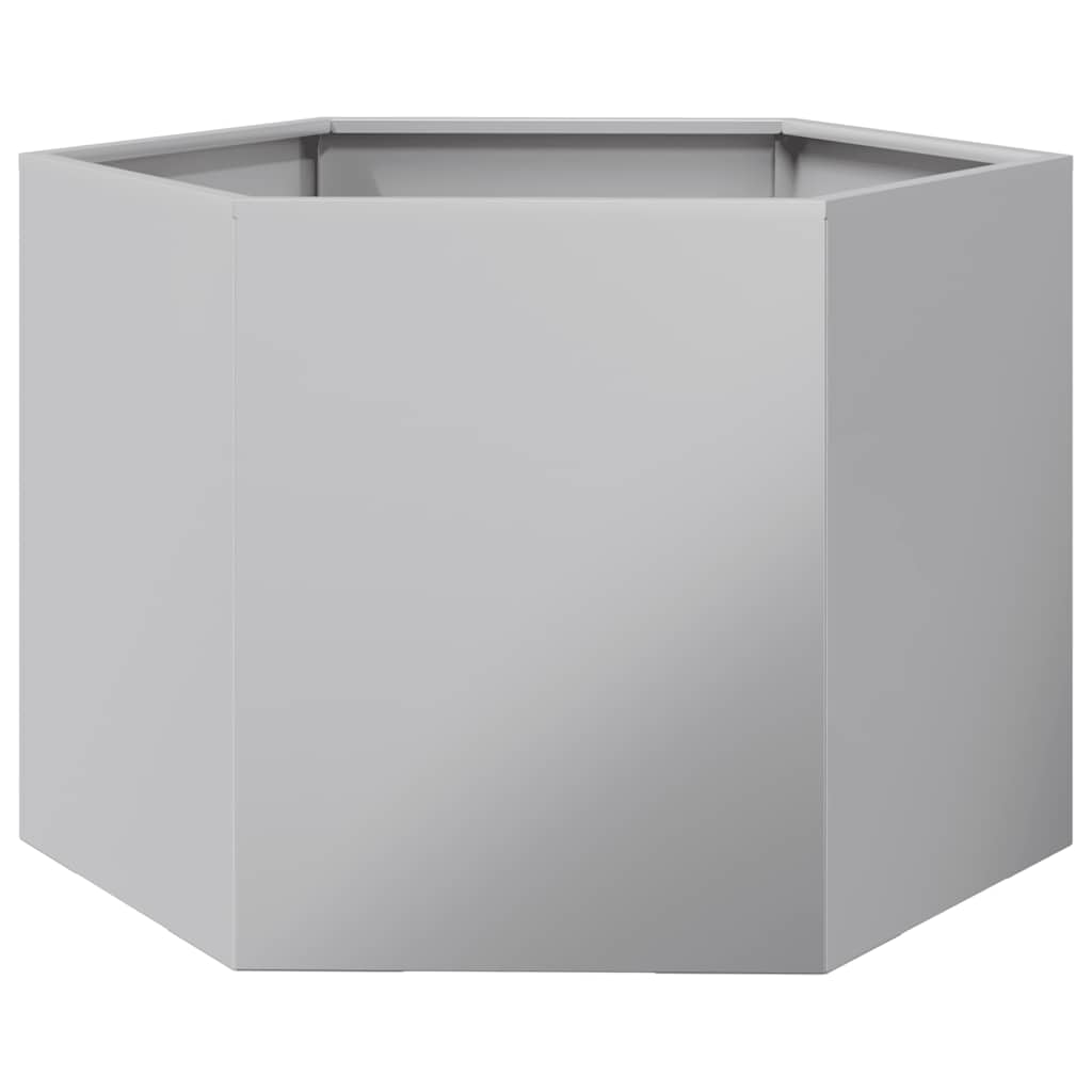Jardinera Hexagonal Acero Galvanizado 69x60x45 Cm_0