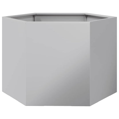 Jardinera Hexagonal Acero Galvanizado 69x60x45 Cm_0