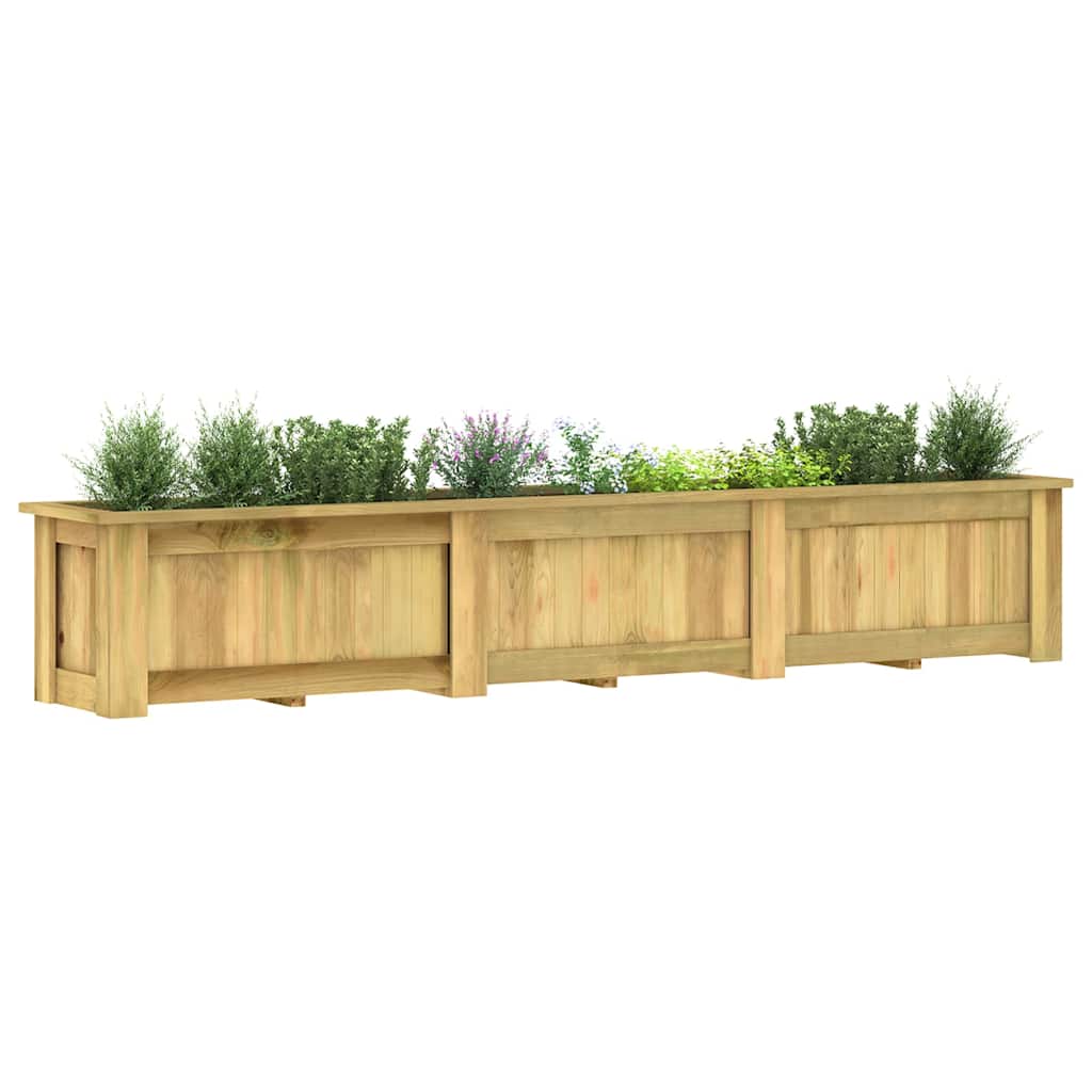 Arriate De Madera De Pino Impregnada 291x50x50 Cm_3