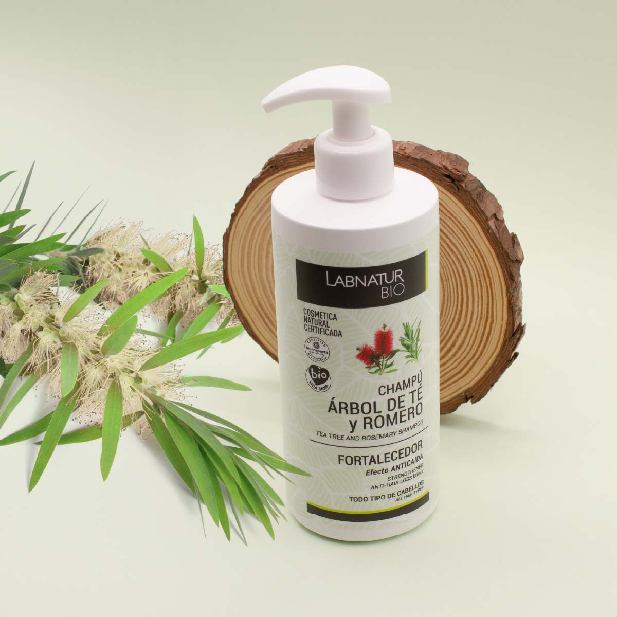 Champú Árbol De Té Y Romero Labnatur Bio | Limpieza Purificante Y Equilibrio Capilar | Cuero Cabelludo Graso | Frescor Y_1