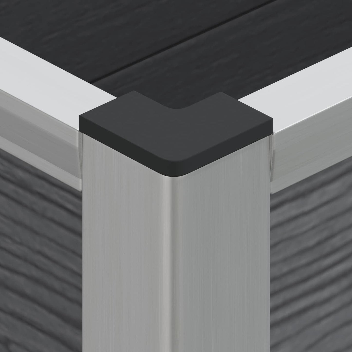 Arriate Elevado Gris 100 X 30 X 42 Cm Wpc Y Aluminio_5