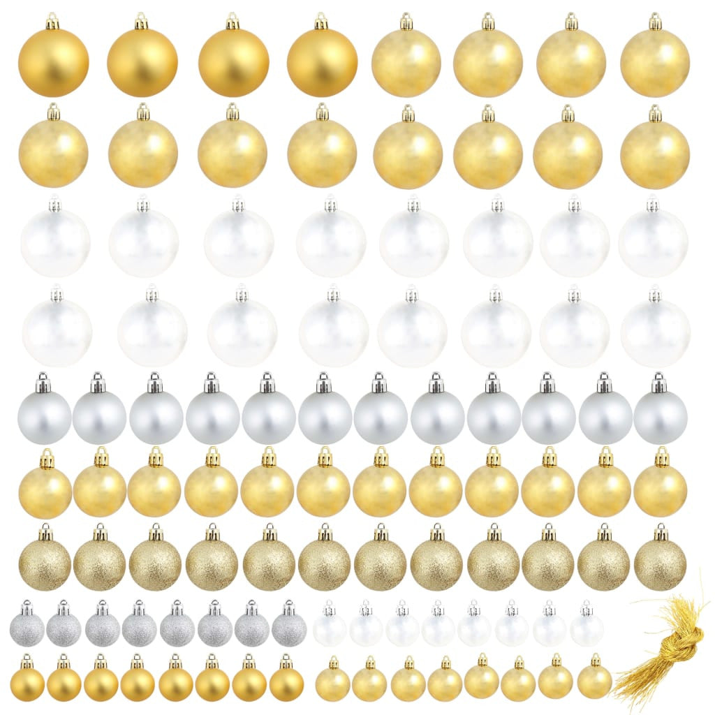 Vidaxl Bolas De Navidad 100 Unidades Plateado/dorado_1