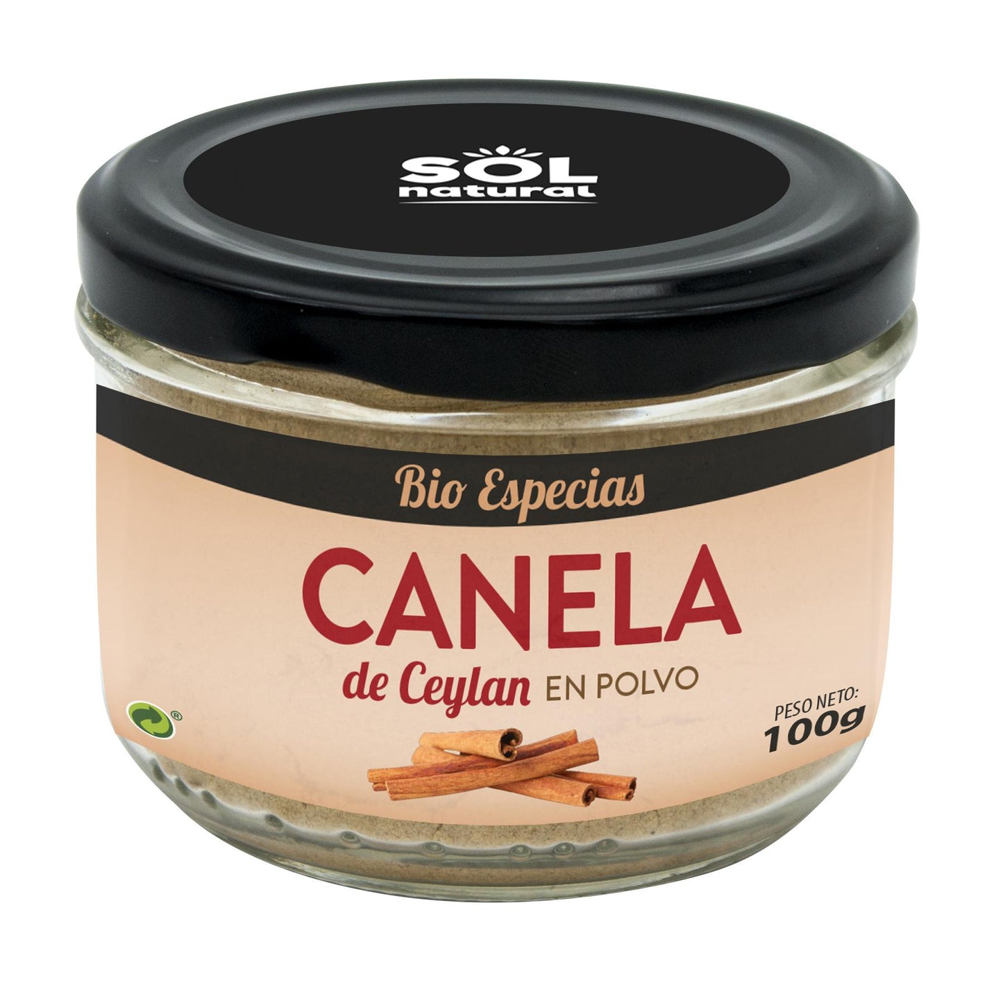 Canela em Pó Orgânica do Ceilão Sol Natural 100g