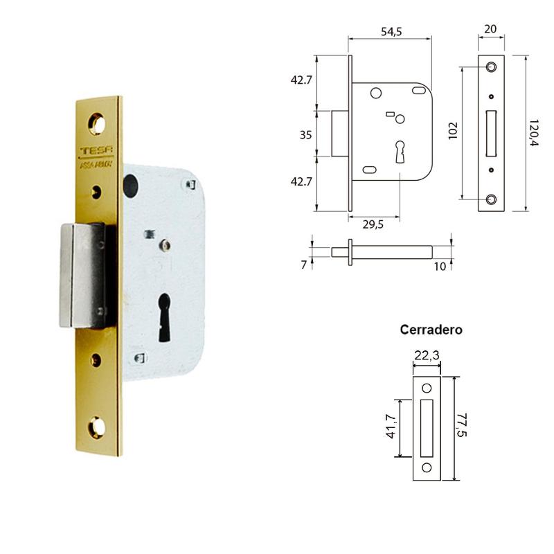 Cerradura Tesa 2003-hl/30_1