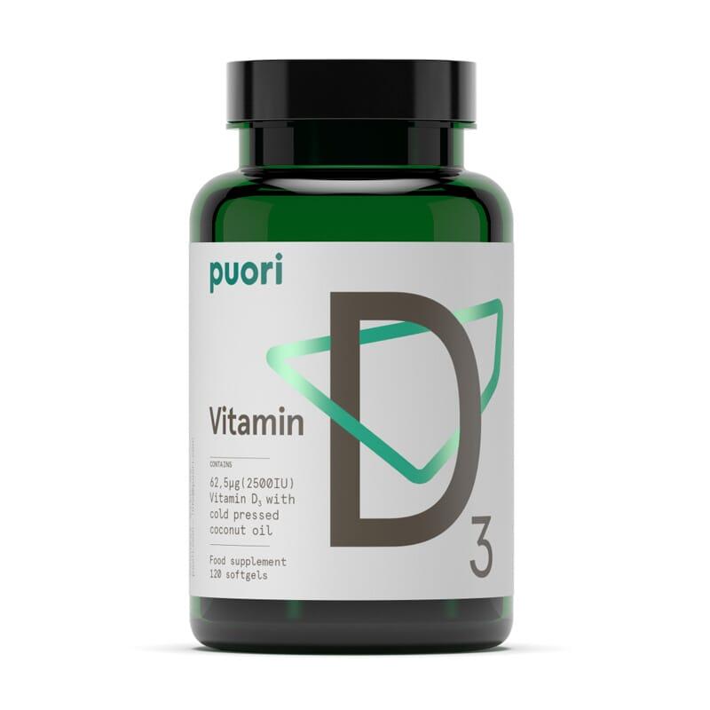 Puori Vitamina D 120 cápsulas