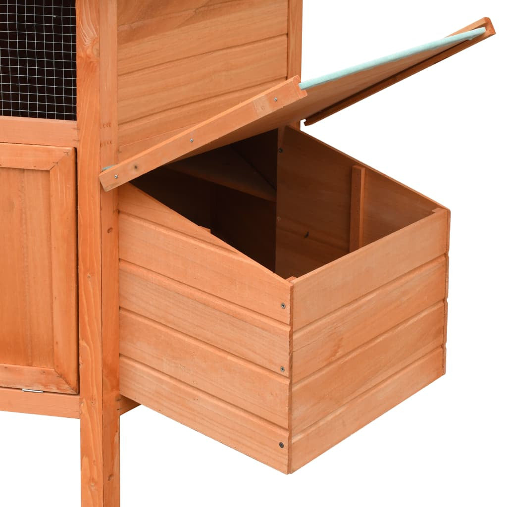 Vidaxl Gallinero Madera Maciza Pino Y Abeto 126x117x125 Cm_4