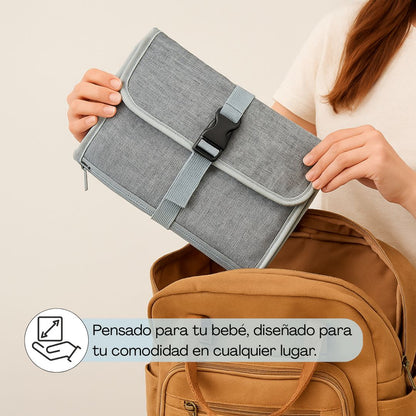 Bathby | Cambiador Portátil Y Plegable Para Bebé, Color Gris_5