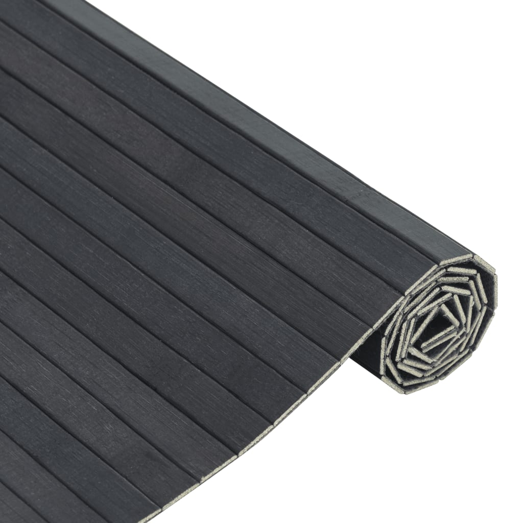 Alfombra Rectangular Bambú Gris 100x300 Cm / Vetonek_3