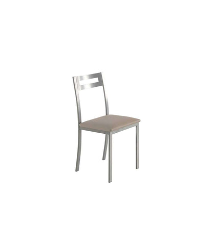 Pack De 4 Sillas Clara Acabado Polipiel Beige, 41 X 47 X 86 Cm (largo X Alto X Ancho)_0