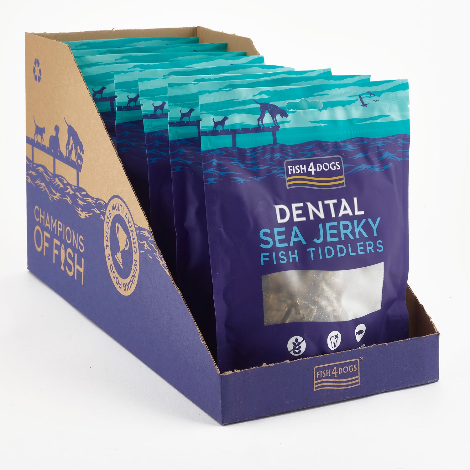 Fish4dogs Snack Dental Natural – Sea Jerky Fish Tiddlers 115 G (pack De 10)_3