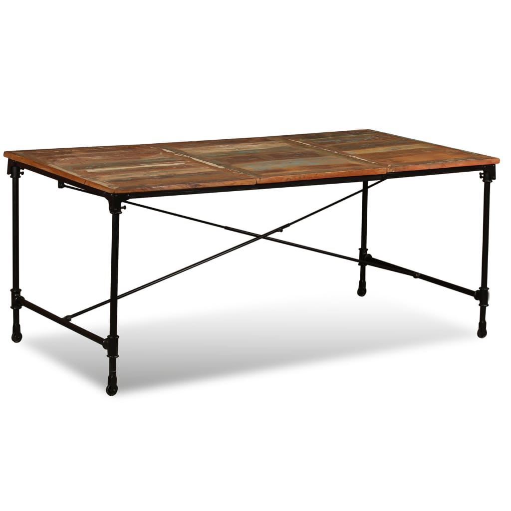 Mesa De Comedor De Madera Maciza Reciclada 180 Cm_1