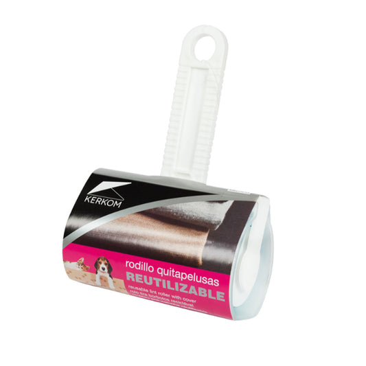 Rodillo quitapelusas reutilizable con funda ROZENBAL