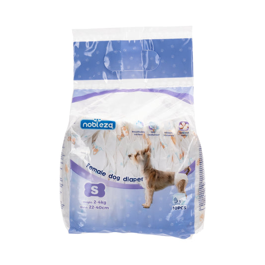 Fraldas Nobleza para Cães Fêmeas S 10 unidades