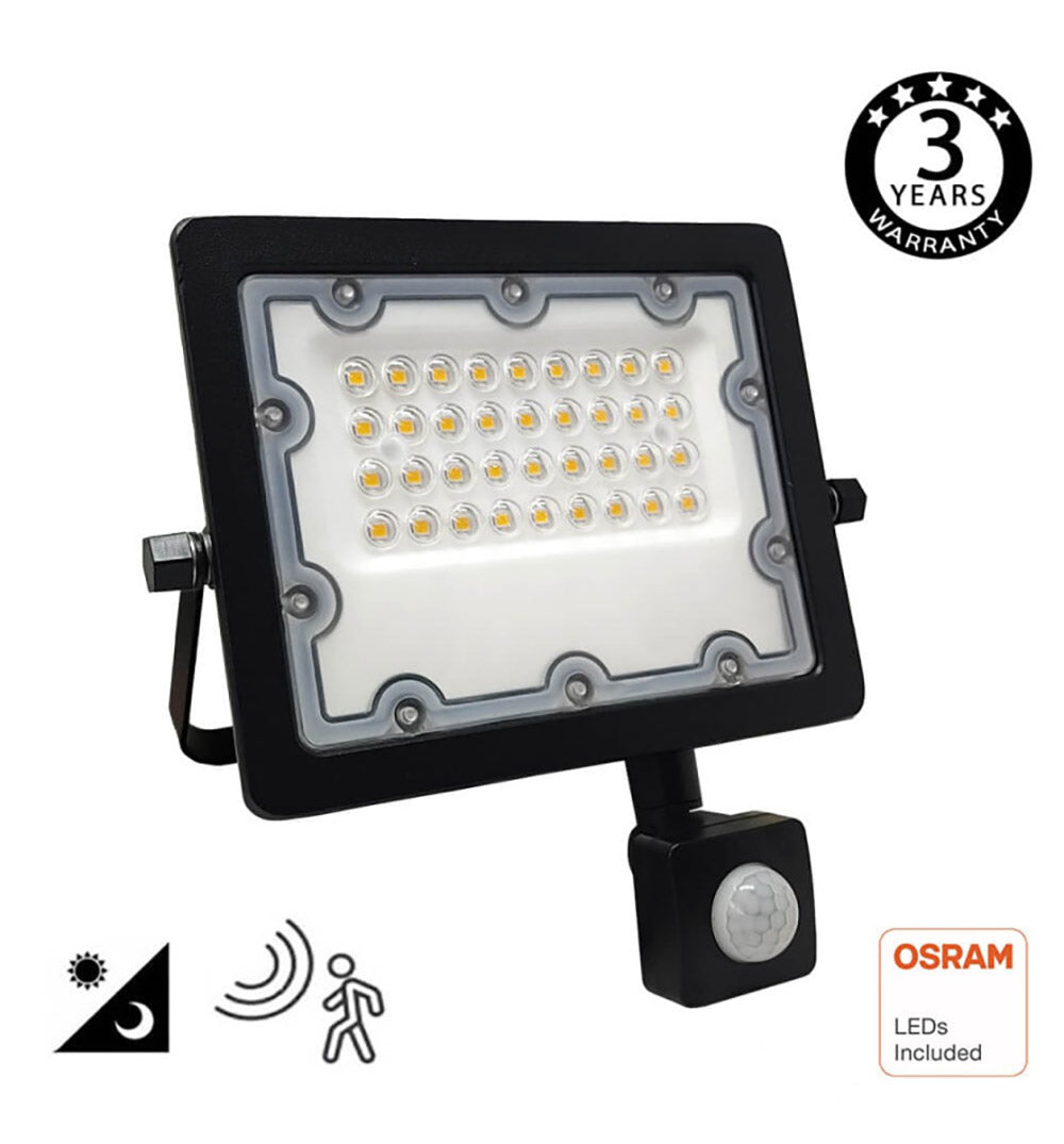 Proyector Led Chipled Osram Excel, 30w Con Sensor Movimiento Y Luminosidad Pir, Blanco Neutro_2