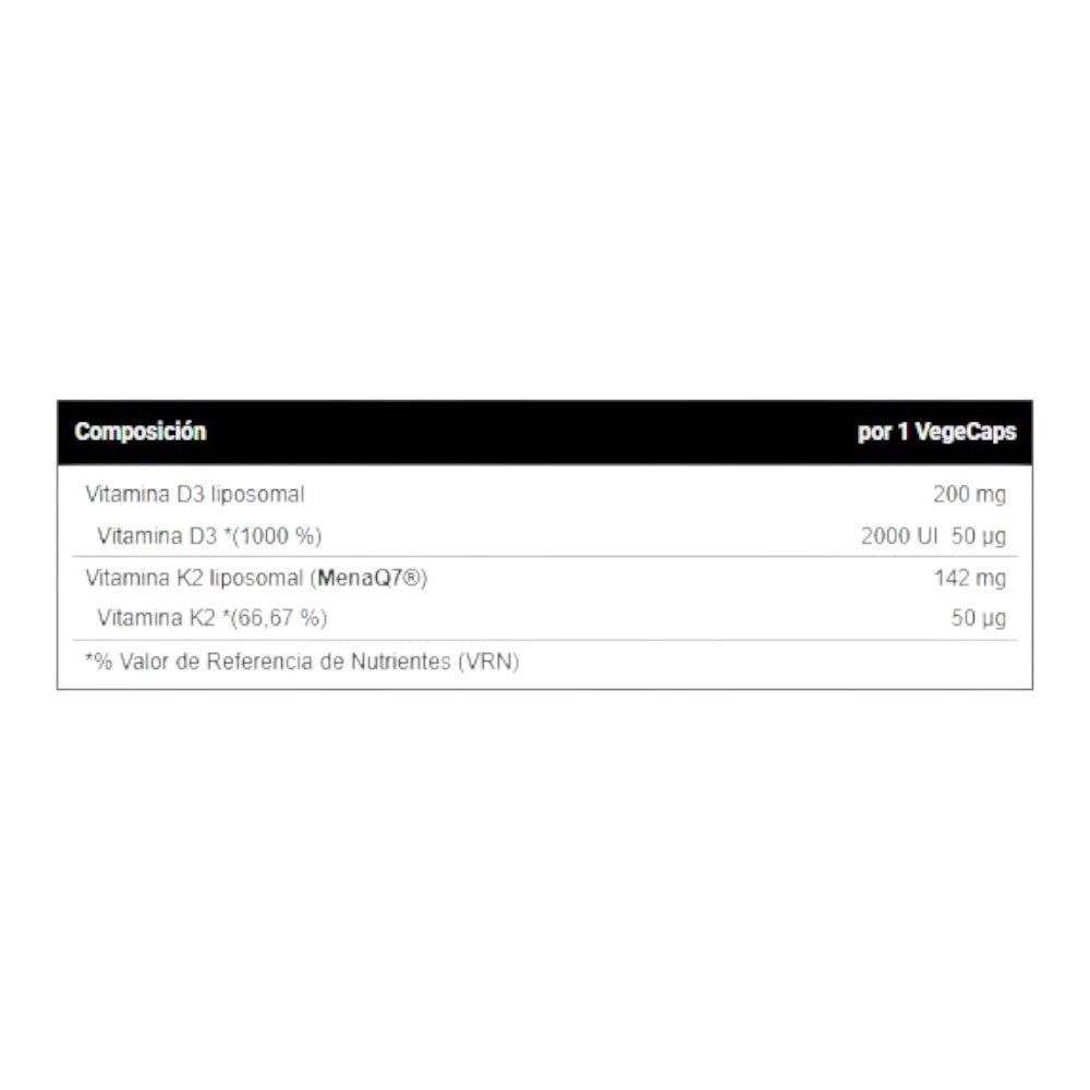 Vitamina D3+k2 Liposomal - 60 Cápsulas - Vitamina D - Vitobest_1