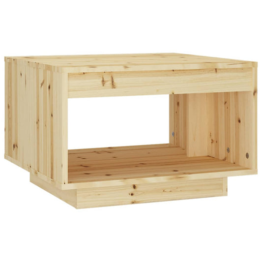 Mesa De Centro De Madera Maciza De Abeto 50x50x33,5 Cm_0