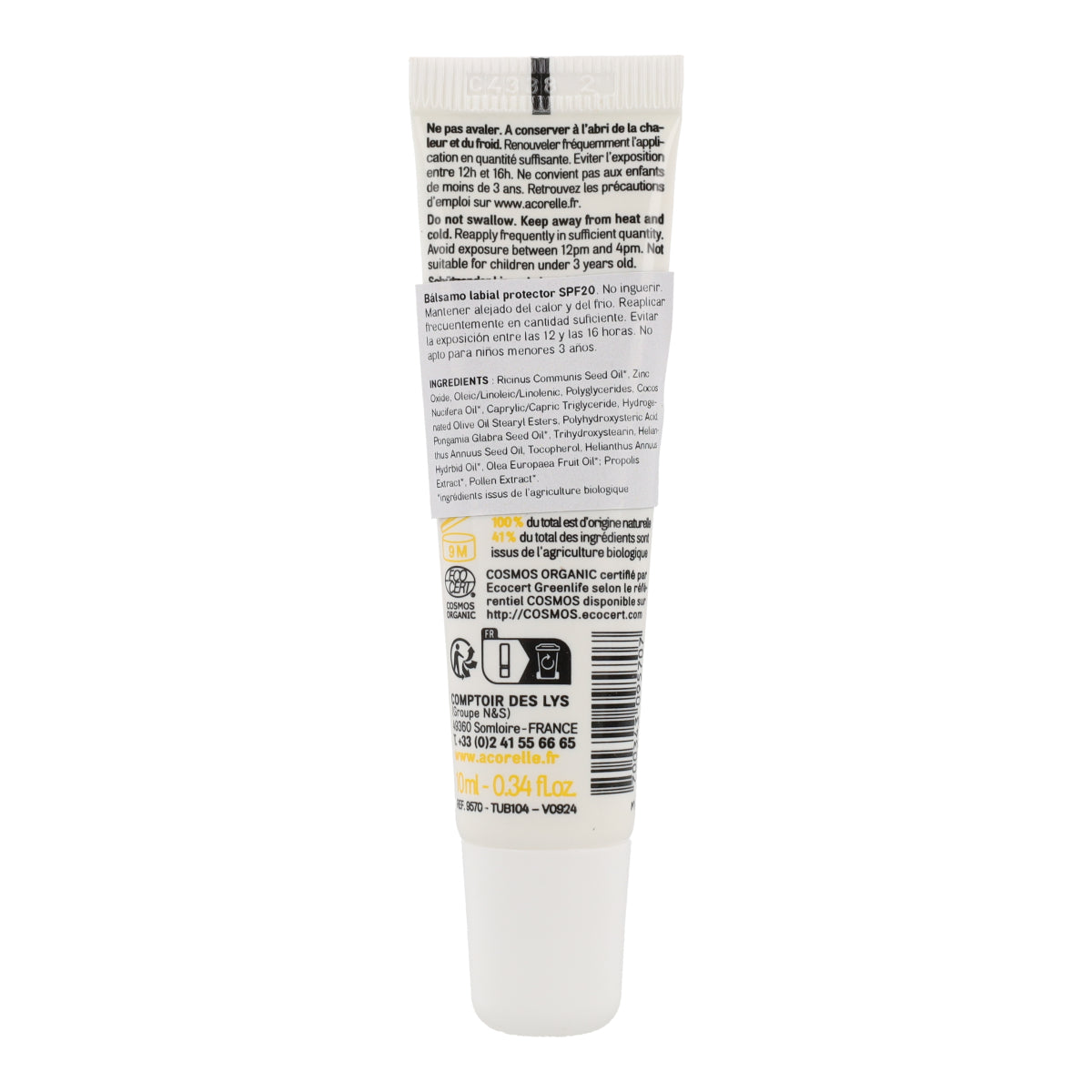 Protetor Solar Labial FPS 20, Acorelle