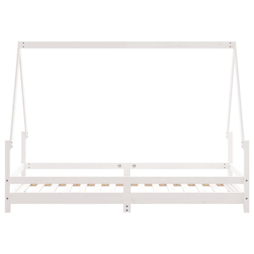 Vidaxl Estructura De Cama Para Niños Madera De Pino Blanco 90x190 Cm_4