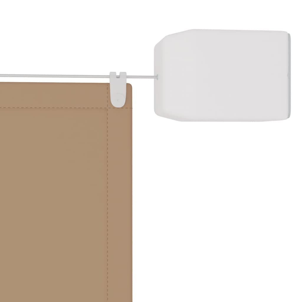 Vidaxl Toldo Vertical Tela Oxford Gris Taupé 60x600 Cm_3