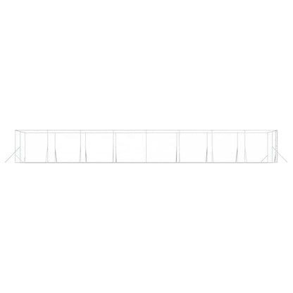Perrera De Exterior Acero Galvanizado Plateado 4x16x2 M_5