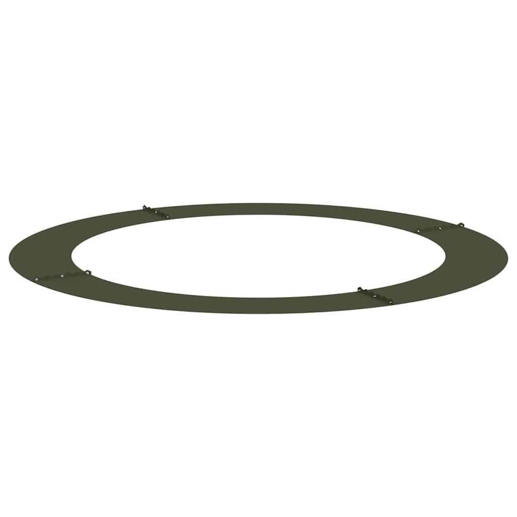 Adecuado Para Anillos De Árbol Plano 5 Uds. Verde Oliva Acero_3