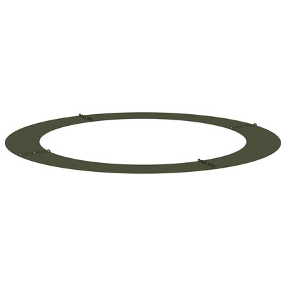 Adecuado Para Anillos De Árbol Plano 5 Uds. Verde Oliva Acero_3